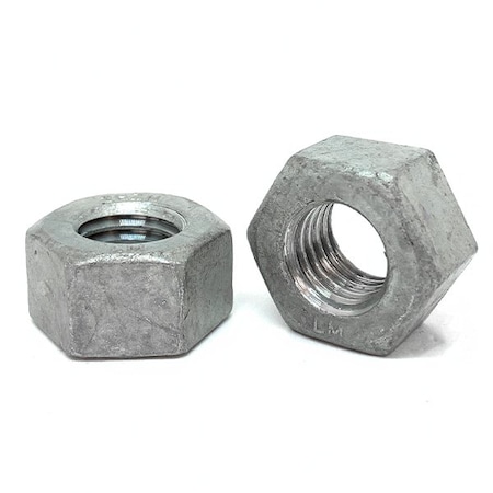Boltsandnuts.Com Heavy Hex Nut, 1/2"-13, Grade DH, Galvanized, 80 PK 50CNHH8G/DH-80